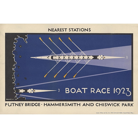 Boat Race 1923 30x40 print