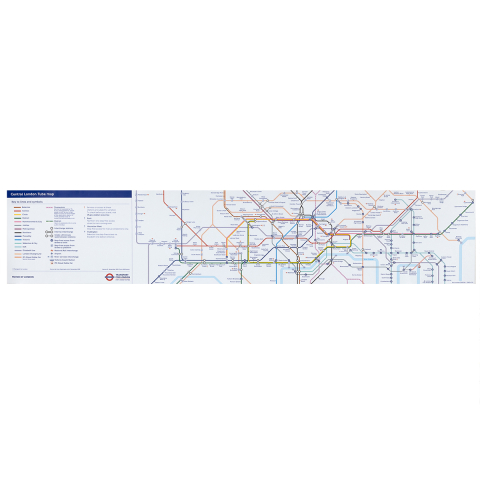 Victoria Line Central London Tube Map (Car Diagram) Long