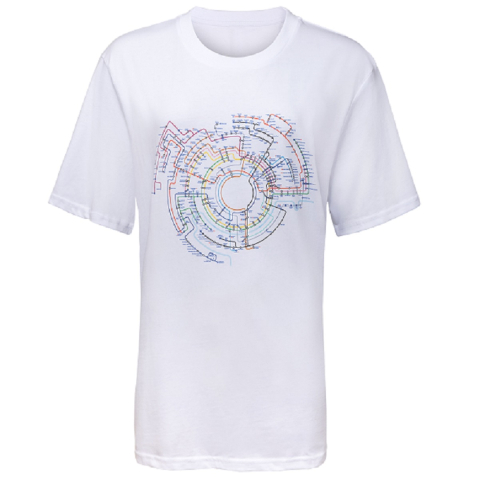 Circular Underground Map T-Shirt Organic Cotton