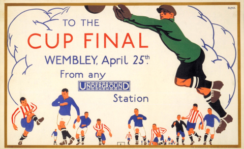 To the Cup Final, by L B Black, 1925
