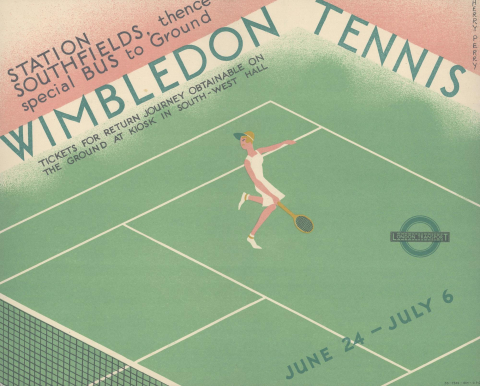 Wimbledon Tennis, by Herry Perry, 1935