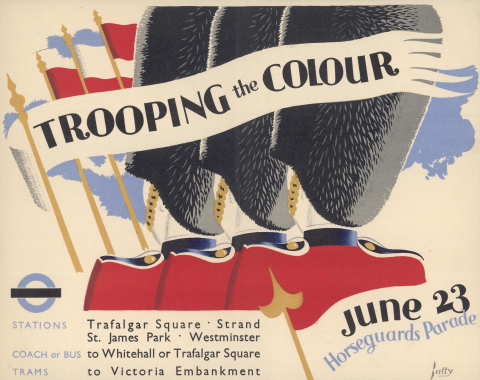 Trooping the Colour, by Dora M Batty, 1936