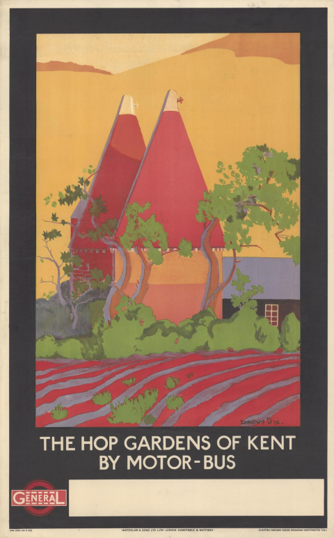 The hop gardens of Kent, by Dorothy Dix, 1922