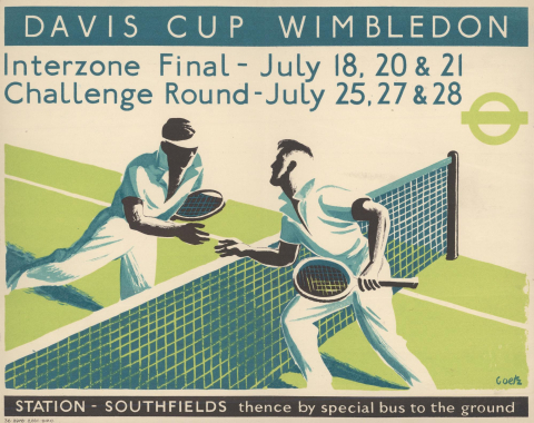 Davis Cup Wimbledon, by Walter Goetz, 1936