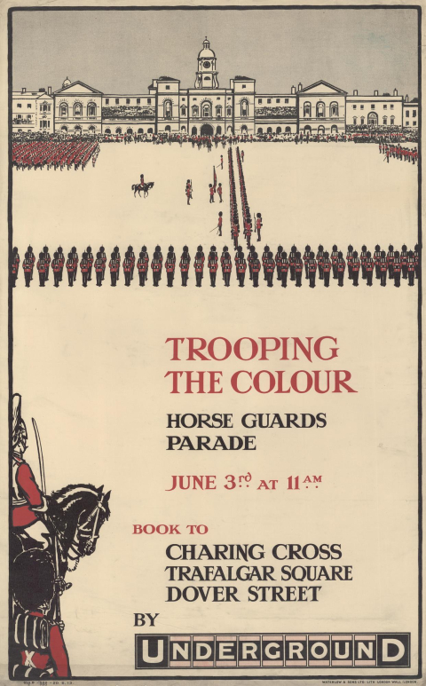 Trooping the Colour, by Charles Sharland, 1913