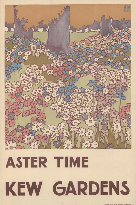 Aster time; Kew Gardens, by Edward McKnight Kauffer, 1920