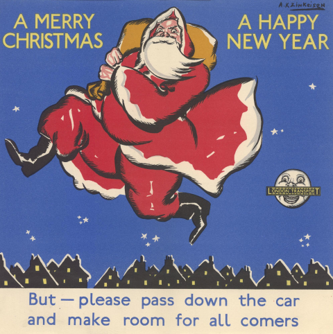A merry Christmas; a happy New Year, by Anna Katrina Zinkeisen, 1934
