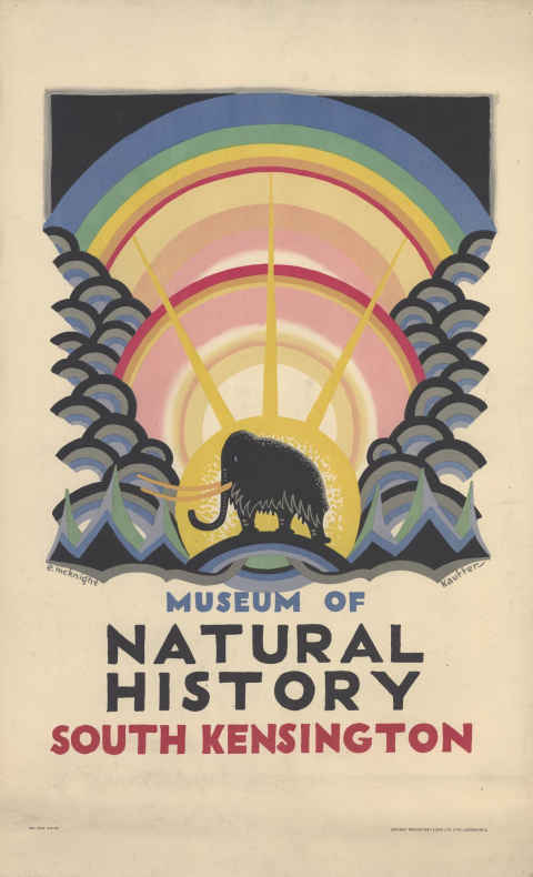 Museum of Natural History, by Edward McKnight Kauffer, 1923