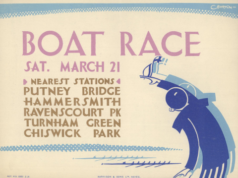 Boat Race, by Charles Burton, 1931