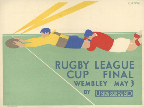 Rugby League Cup Final, by Charles Burton, 1930