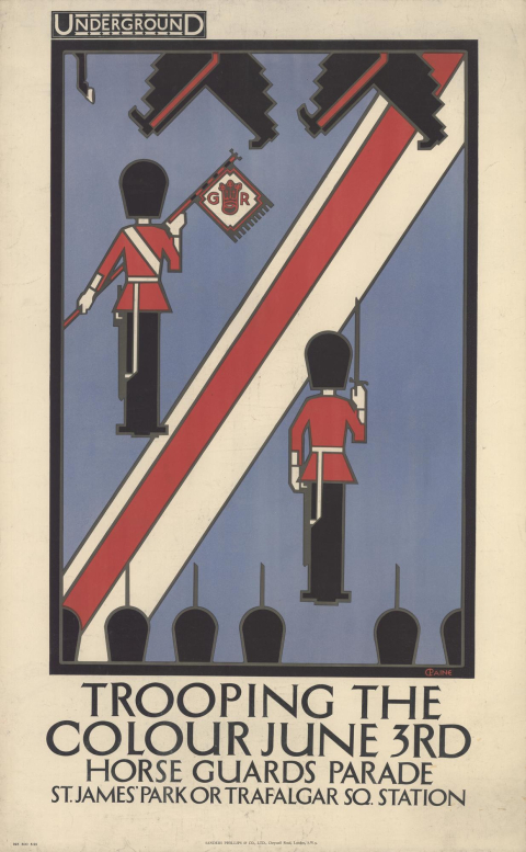 Trooping the Colour, by Charles Paine, 1922