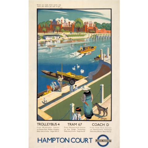 Hampton Court, by Adrian Allinson, 1934