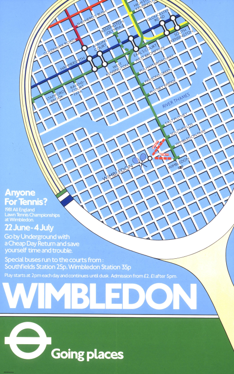 Wimbledon; anyone for tennis?, by unknown artist, 1981
