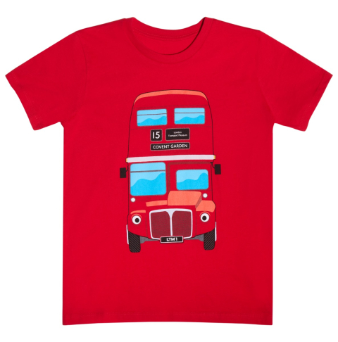 Children's Red Bus T-Shirt