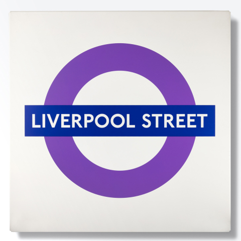 Elizabeth line Sign Liverpool Street