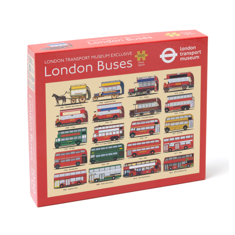 History of Buses 1000 Piece Jigsaw