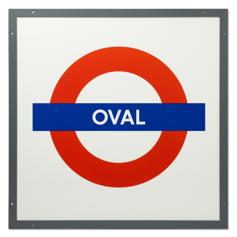Reproduction Oval Underground Sign