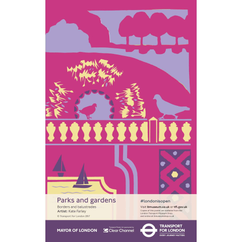 Parks and Gardens Borders and Balustrades Poster