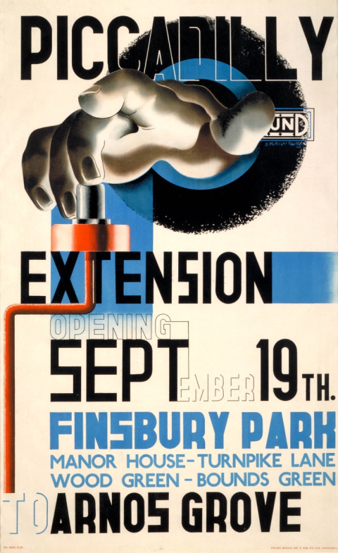 Piccadilly extension, by Edward McKnight Kauffer, 1932