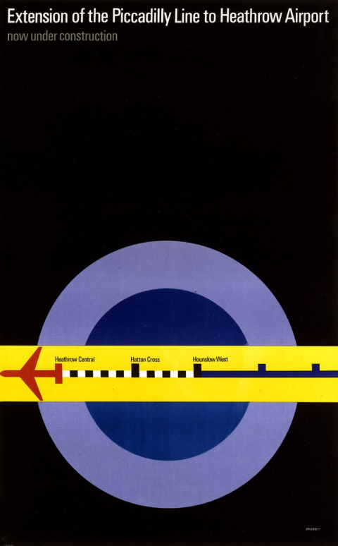 Extension of the Piccadilly Line to Heathrow Airport 30x40 Print