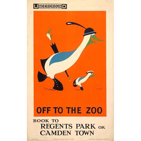 Off to the Zoo - Regents Park 30x40 print