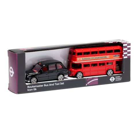 Routemaster Bus and Taxi Toy Set