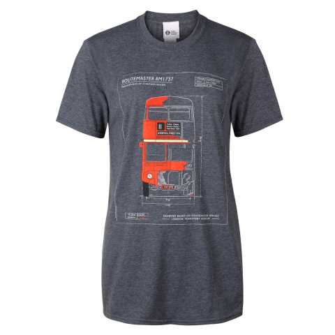 Routemaster Blueprint Organic Cotton T-Shirt