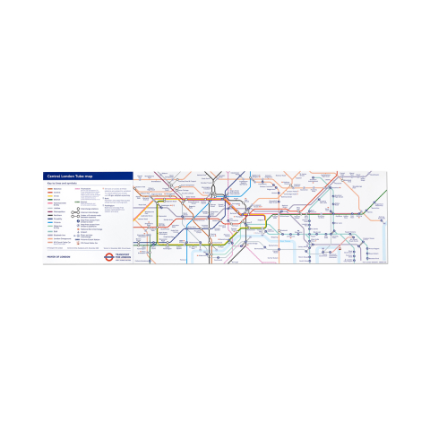 S Stock Central London Tube Map (Car Diagram)