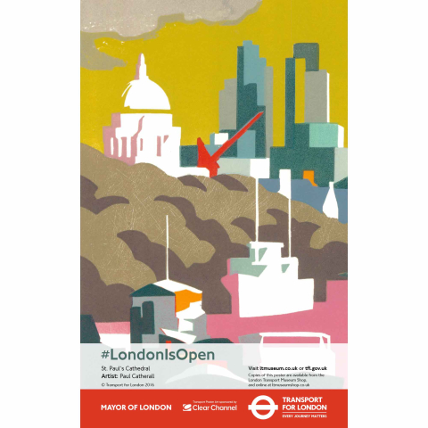 London is Open St Paul's Cathedral Poster