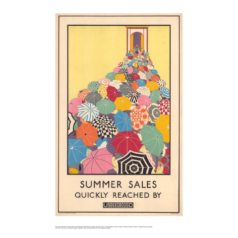 Summer Sales Umbrellas 30x40 print