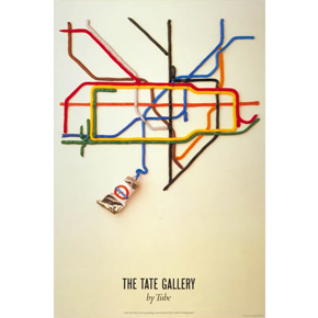 Tate Gallery by Tube 30x40 print