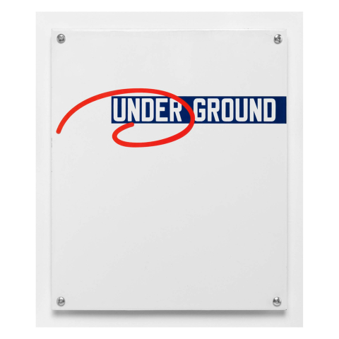 UNDER GROUND Limited Edition Artwork by Lawrence Weiner