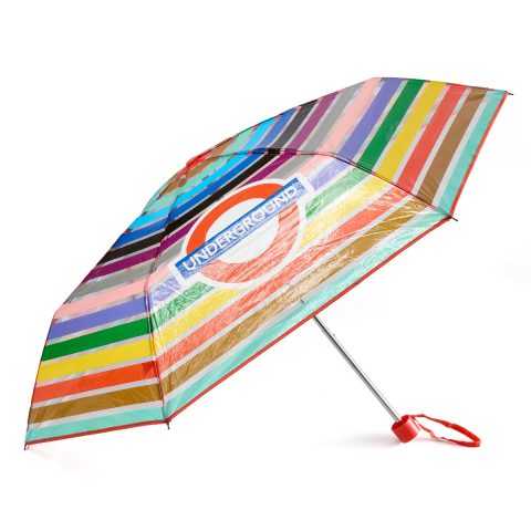 Paperchase Underground line coloured umbrella