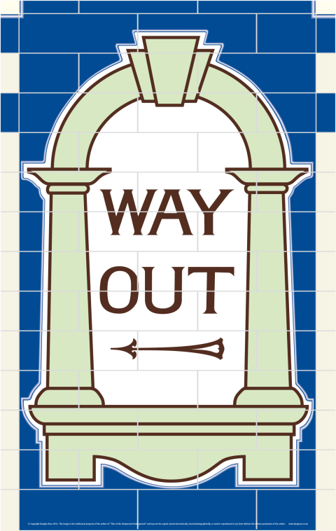 Euston Station Way Out Poster - Left