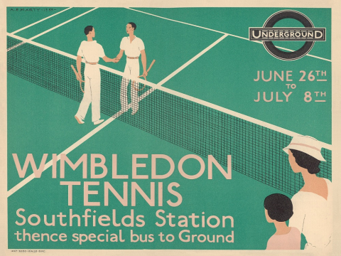 Wimbledon Tennis by Andre Edouard Marty 
