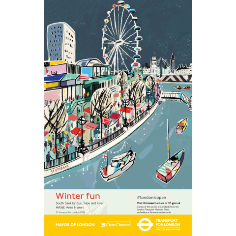 Winter Fun South Bank Poster