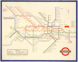 London Transport Railways Map 1933 30x40 Print