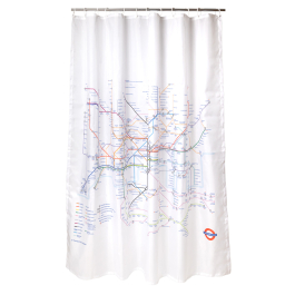 Vintage Lure of the London Underground Subway Travel Advertisement Poster  Shower Curtain